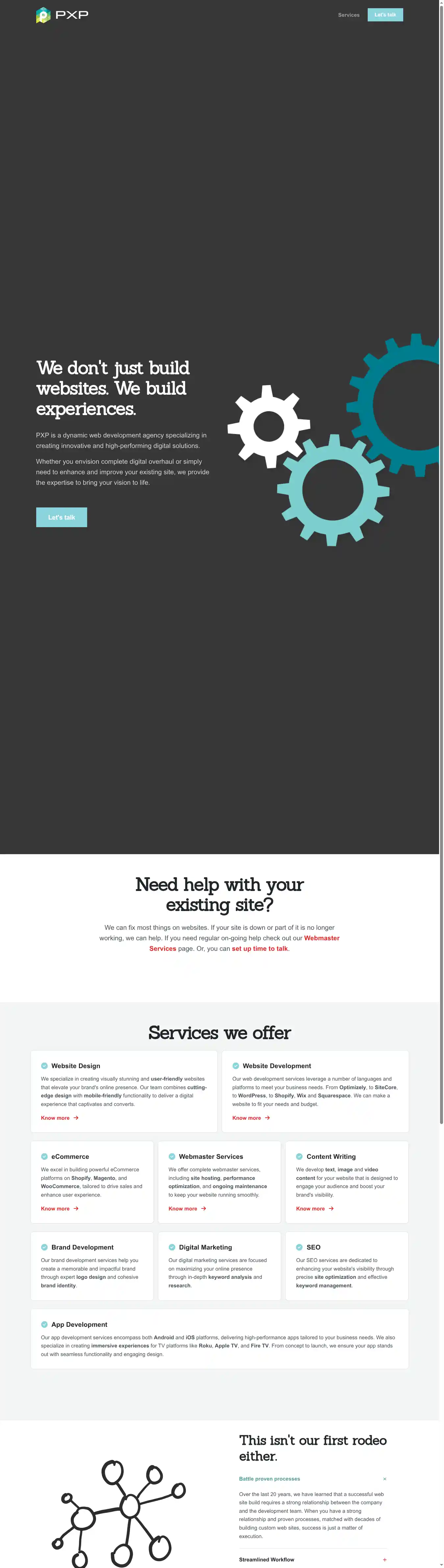 Full-page screenshot of Homepage as rendered during the desktop scan.